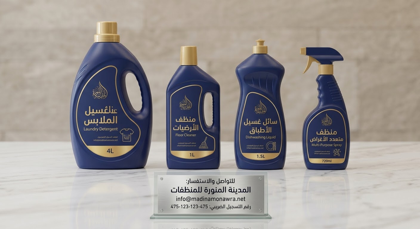 مجموعة المدينة المنورة لغسيل الملابس والأطباق وتنظيف الأرضيات والأغراض المتعددة
